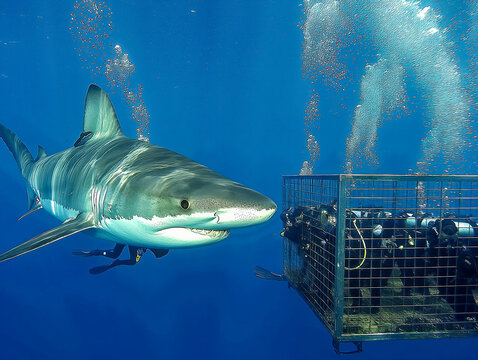 Adrenaline and Beauty Unmatched: Shark Diving in Oahu Shark Cage Experience Hawaii