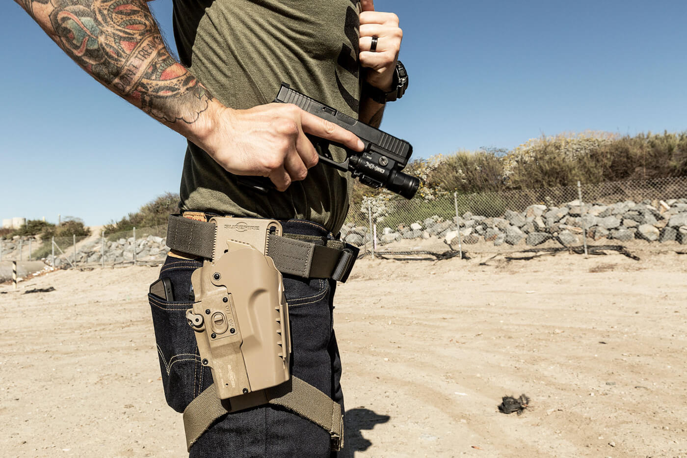 Secure Handgun Carry Gear Supporting Comfortable Professional Outdoor Movement
